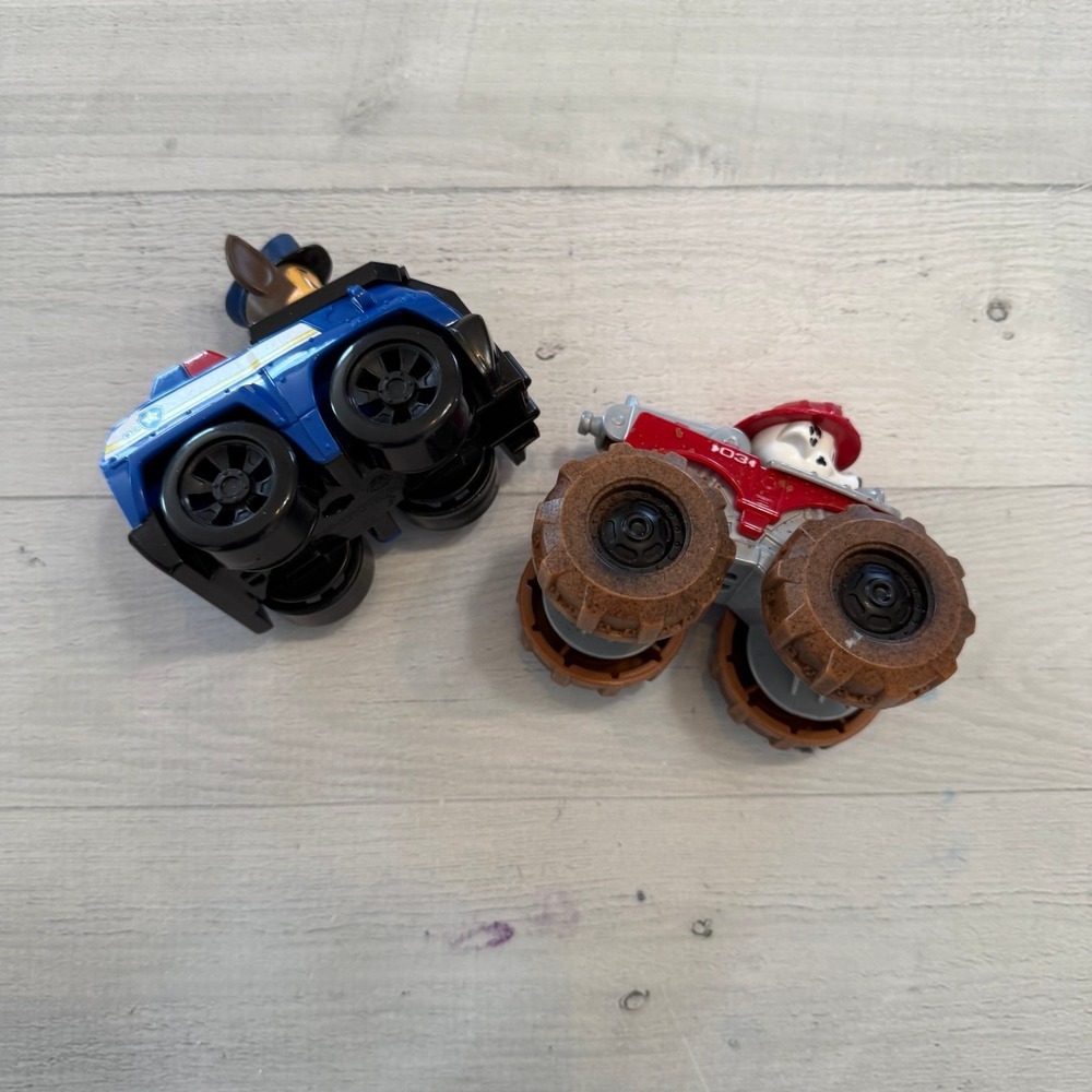 Paw patrol rescue racer chase and Marshall